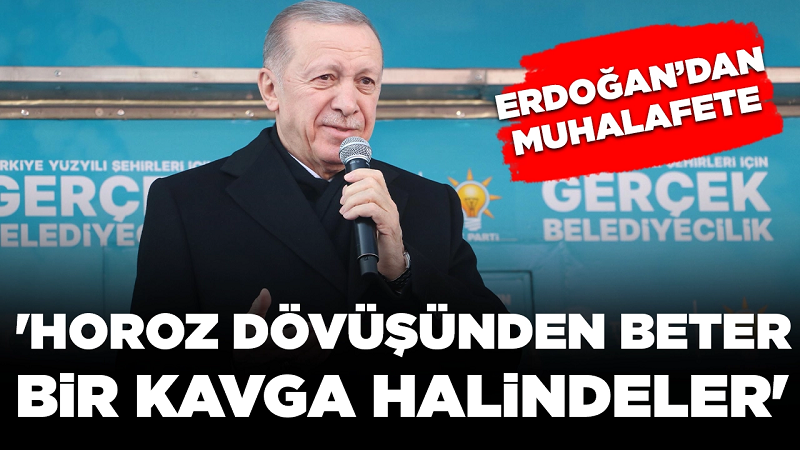 Cumhurbaşkanı Erdoğan'dan muhalefete: 'Horoz dövüşünden beter bir kavga halindeler'