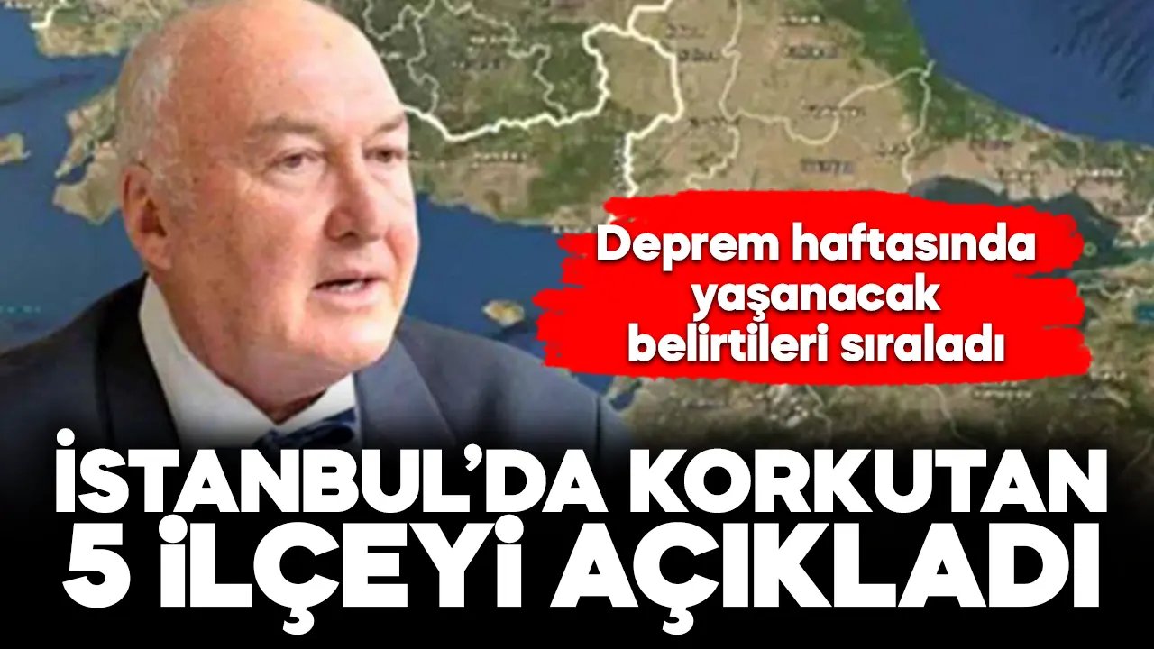 Ahmet Ercan İstanbul’un 5 ilçesini uyardı! Deprem öncesinde yaşanacakları sıraladı…