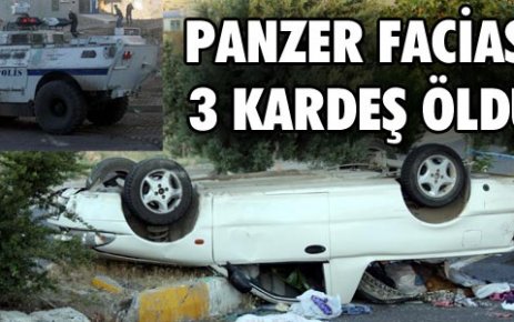 Otomobil panzerle çarpıştı: 3 ölü!