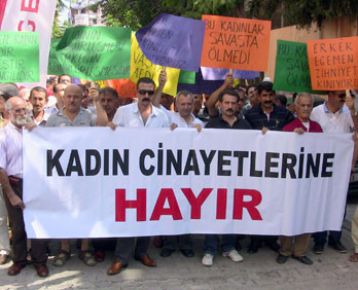 Kadın cinayetleri için yürüdüler